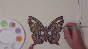 Dot Painting With Artist Janette Oakman 20 Wooden Butterfly Pointillism Dot Art Dot Painting Dots Art Pointillism