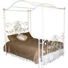 Dover canopy bed canopy beds. Antiqued Metal Canopy Bed Frame With Leaf Fretwork White Corsican Furniture Company Www Corsican Com Iron Canopy Bed Canopy Bed Frame Bed