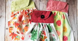 The lower part is the dish towel with slight embellishments. Hanging Dish Towel Pattern Sew Simple Home