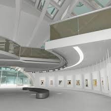 Art Gallery Modern 3d Model Ad Gallery Art Model Modern Art Gallery Art Galleries Architecture Modern
