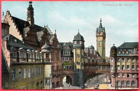 Frankfurt A M Rathaus Paulsplatz Burgersaalbau Langer Franz Seufzerbrucke Ca 1910 Frankfurt Frankfurt Am Main Germany