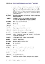 Contoh teater berjumlah 5 orang. Contoh Teks Drama Bahasa Jawa Mosaicone