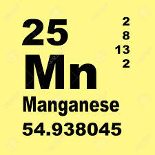 Manganese Is A Chemical Element With Symbol Mn And Atomic Number Stock Photo Picture And Royalty Free Image Image 136717437