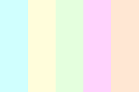 The page contains pink and similar colors including their accompanying hex and rgb codes. Light Pastel Color Palette