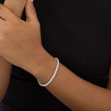 I sent it back and upgraded to. 5 Ct T W Diamond Tennis Bracelet In 10k White Gold Zales