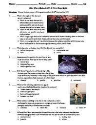 Perfect to play on a night in with family or friends, or simply to read through and quiz yourself. Star Wars A New Hope Worksheets Teaching Resources Tpt