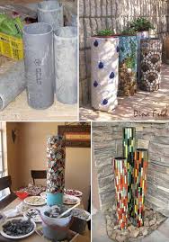 Mosaikverzierte Pvc Rohre Konnen In Ein Beeindruckendes Gartenkunstwerk Umgewandelt Werden Mosaik Diy Gartenprojekte Und Diy Deko Ideen