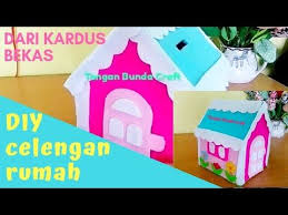 Membuat Celengan Dari Kardus Bekas Dan Kain Flanel Diycelenganrumah Diycelengankardusbekas Youtube Kain Flanel Celengan Kardus