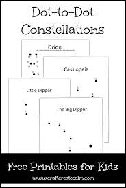 Dot To Dot Printables Constellations For Kids Space