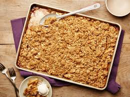 Crumble Lovers Sheet Pan Apple Crumble Recipe Apple Crumble Recipe Food Network Recipes Crumble Recipe