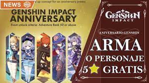 El Aniversario Genshin Impact Fecha Y Posibles Regalos Genshin Impact Youtube