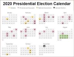 2020 Presidential Election Calendar Our White House Looking In Looking Out