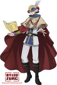 Helm itu memiliki bercak putih dan merah bulu di tepi belakang, dan dua bulu putih yang menempel di sisi kiri. William Vangeance Black Clover Zerochan Anime Image Board