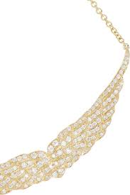 Anita Ko Crested Wing 18 Karat Gold Diamond Necklace Shop The Fairy Tale Issue Of The Edit Magazi Gold Diamond Necklace 18 Karat Gold 18 Karat Gold Necklace