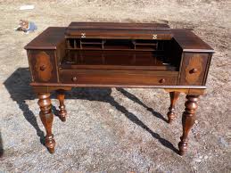 Antique Walnut Empire Flip Top Ladies Writing Spinet Desk Sofa Table Late 19th C Deco2modern Mid Century Modern Furniture Danish Modern Design Vintage Danish Modern Mid Century Modern Furniture