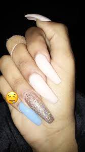 Long Coffin Nail White Acrylic Nails Coffin Nails Long Coffin Nails Designs