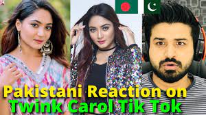 Pakistani Reaction on Bangladeshi | Twink Carol TikTok Videos | Reaction  Vlogger - YouTube