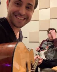 My guitar student Sam working hard