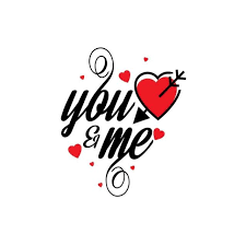 You And Me Stylish Typographic Card Vector Card Icons Card Vector Template Png And Vector With Transparent Background For Free Download Typographic Cards Love Text Png Text
