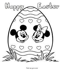 For each letter of the alphabet you'll receive 24 pages of bible activities, games, worksheets, charts, coloring pages, math explorations and more. Disney Easter Egg Coloring Pages Mickey Mouse And Minnie Mouse