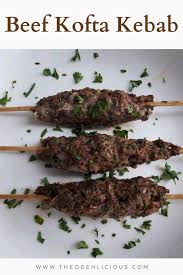 Jordanian Beef Kofta Kebab Recipe The Odehlicious Recipe Beef Recipes Free Chicken Recipes Beef Recipes Easy