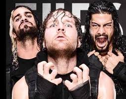 The Shield: Seth Rollins (L), Dean Ambrose (M) and Roman Reigns (R)