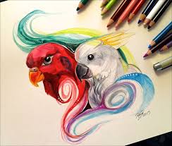 Colour Pencil Animal Drawings Pencildrawing2019 Animal drawings created using different techniques, from realistic to simulated 3d illusions. colour pencil animal drawings