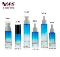 15ml 35ml 45ml 60ml 85ml Thick Wall Blue Dropper Comestic ...