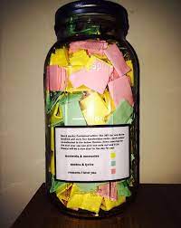 We, as a human being spend so much of our time on thinking about our negatives and where we lack that believing yourself and your vision is one of the primary reasons why you are awesome. Perfect Boyfriend Puts 365 Love Notes In A Jar For His Girlfriend To Read All Year Boyfriend Gifts Cute Boyfriend Gifts Diy Birthday Gifts