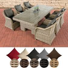 Poly Rattan Essgruppe Sitzgruppe Candela 6 X Garten Sessel Tisch 220 X 100 Cm 5 Mm Rund Geflecht Jetzt Bes Gartenmobel Sets Rattan Mobel Garten Gartenmobel