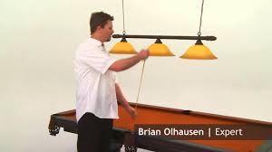 Let S Ask Brian Height Recommedation Of Light Over A Pool Table Youtube