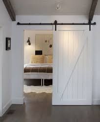 Whiteindustrial Barn Door Barn Door Designs Home Contemporary Bedroom