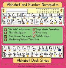 name plates alphabet desk strips handwriting without