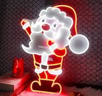 Santa Claus UV Printed LED Neon Sign
