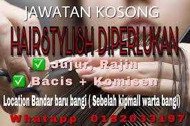 Bandar baru bangi terletak di timur putrajaya dan di selatan bandar kajang. Jawatan Kosong Jawatan Hairstylish Dania Hair Cut Beauty Saloon Facebook