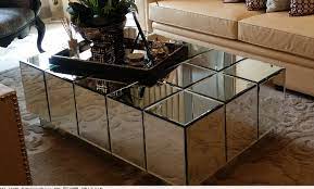 Chic, glamorous, contemporary occasional table set. Block Mirrored Coffee Table Brisbane Furniture