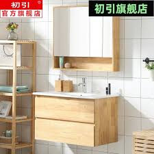 Also come in unique colors, shapes and sizes, all while effortlessly maintaining sync with every possible type of decor options. Nordic Rubber Wood Bathroom Cabinet Log Wind Japanese Solid Wood Vanity Vanity Cabinet Bathroom Vanity Combination