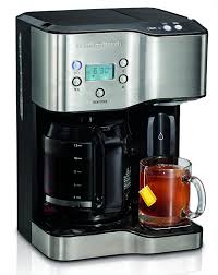 Due to its contents, this product cannot be shipped via our priority. Amazon Com Hamilton Beach Programmable Coffee Maker Hot Water Dispenser 2 Way Black And Stainless Kitchen Dining