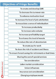 19 Objectives Of Fringe Benefits Fringe Benefits Job Satisfaction Human Resource Management