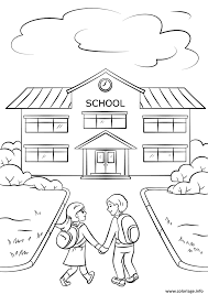 Voici le dessin d'une fille et d'un garçon qui s'aiment tendrement. Coloriage Fille Et Garcon Retour Scolaire Dessin Rentree Scolaire A Imprimer
