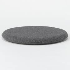 Urethane Foam Round Flat Seat Cushion Charcoal Round Seat Cushions Cushions Interior Design Seat Cushions