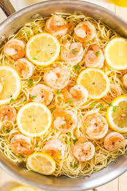 Add cooked and drained pasta, parmesan cheese, dill, salt, pepper and tomatoes. Lemon Garlic Shrimp Pasta 15 Minute Dinner Averiecooks Com