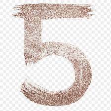 Painted 5 Number Png Rose Gold Glitter Font Free Image By Rawpixel Com Hein Gold Glitter Rose Gold Glitter Glitter Roses