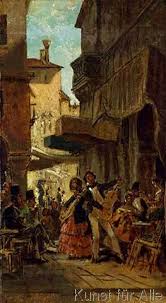 Carl Spitzweg Italienische Strassensanger Kunstdruck Leinwandbild Glasbild Spitzweg Carl Spitzweg Und Italienische Gemalde