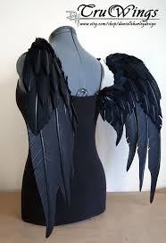 Black Angel Wings Costume Reserved Sentinel Handmade Black Angel By Daniellehurleydesign Wings Costume Angel Costume Black Angel Costume