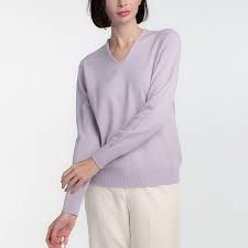 Cashmere v-neck sweater [sweater made ...