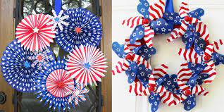 Everyone wants to throw the biggest party with the most usa themed decor. 24 Diy 4th Of July Wreaths How To Make A Patriotic Wreath