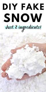 How To Make Fake Snow In Minutes With Just 2 Ingredients In 2020 Snow Recipe Snow Crafts Winter Crafts For Kids