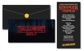 With free printable invite, dress code, eggos, art work, stranger things quote glass stickers and so much more! Stranger Things Invitations Halloween Forum