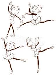 It doesn't matter whether it's a simple or sophisticated drawing, as long as you have the positioning of the arms and legs worked out, your drawing of a dancer will turn out just fine. Simple Drawing Of The Ballet Dancers Vector Images